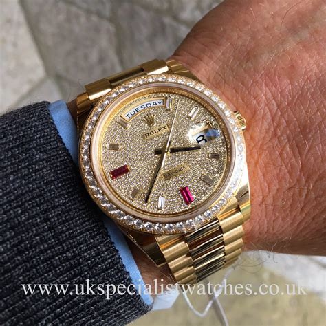 rolex factory diamond bezel identify